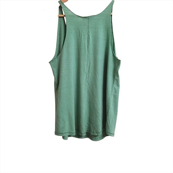 Junk Food Womens Wanted: Pool Boy Tank Medium Cotton Blend Green - Picture 4 of 8